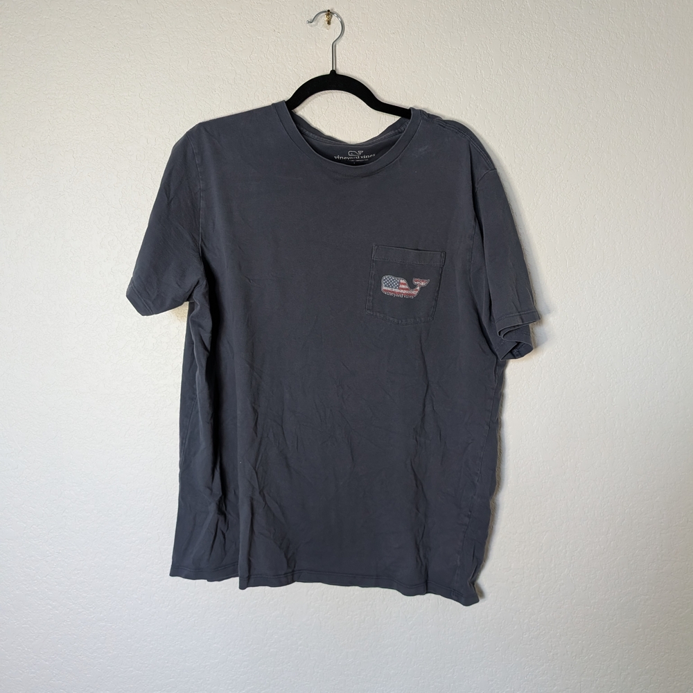 Vineyard Vines Dark Gray Short Sleeve Tee